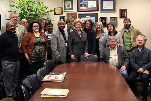 Farmers at the 2013 Farmer Fly-in meeting with Senator Stabenow